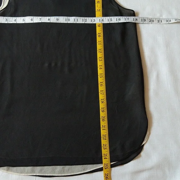 Vince black silk tank top - Picture 7 of 11